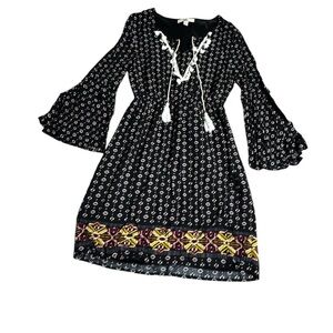 Ya Los Angeles Black and White Boho Dress